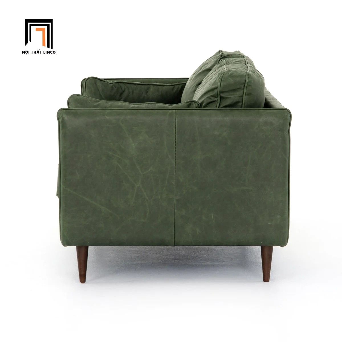 Ghế sofa băng da công nghiệp BT130 Reese 1m9 xanh lá army