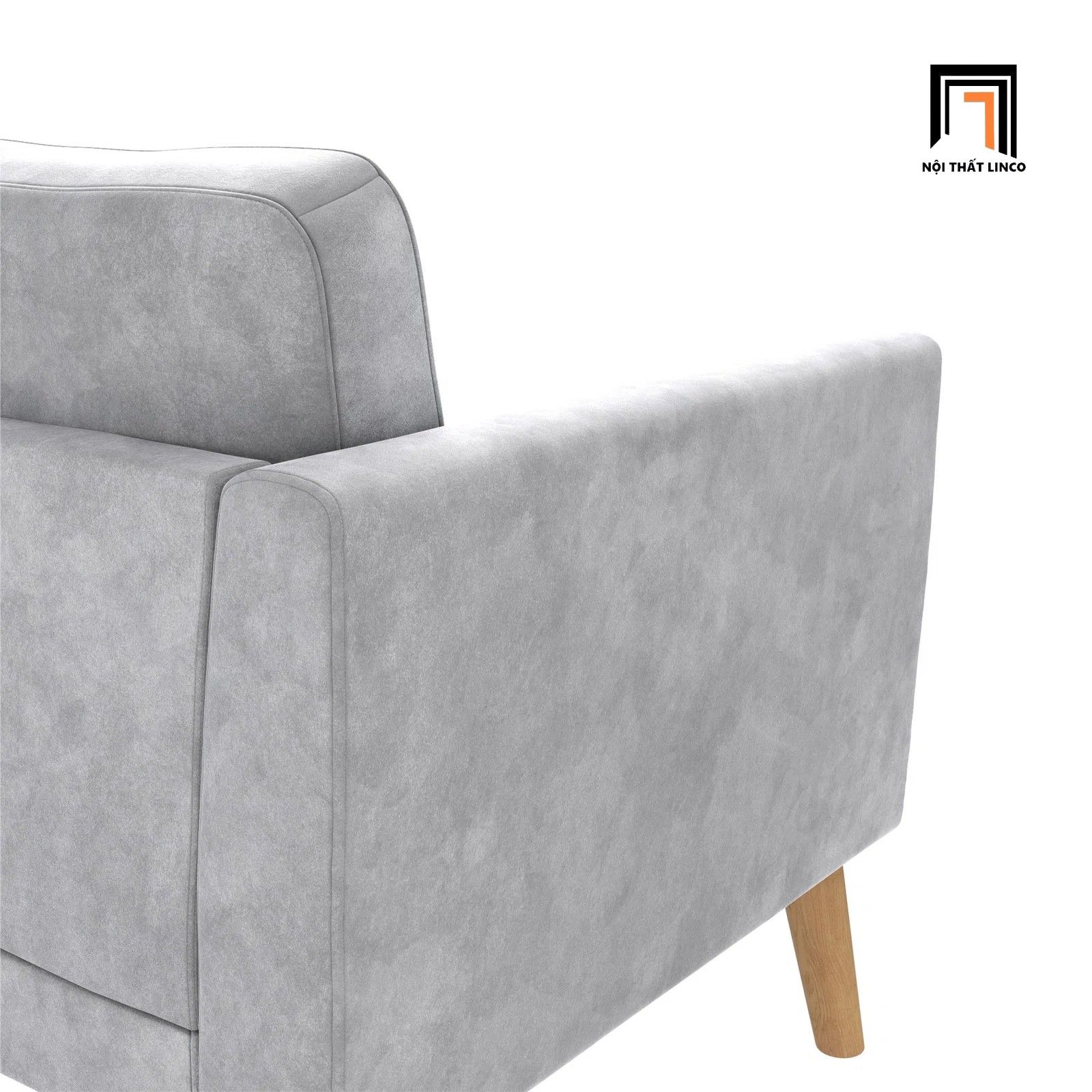 Sofa văng dài 2 nệm ngồi xinh xắn BT226 Gloria 1m9 vải nhung xanh lá