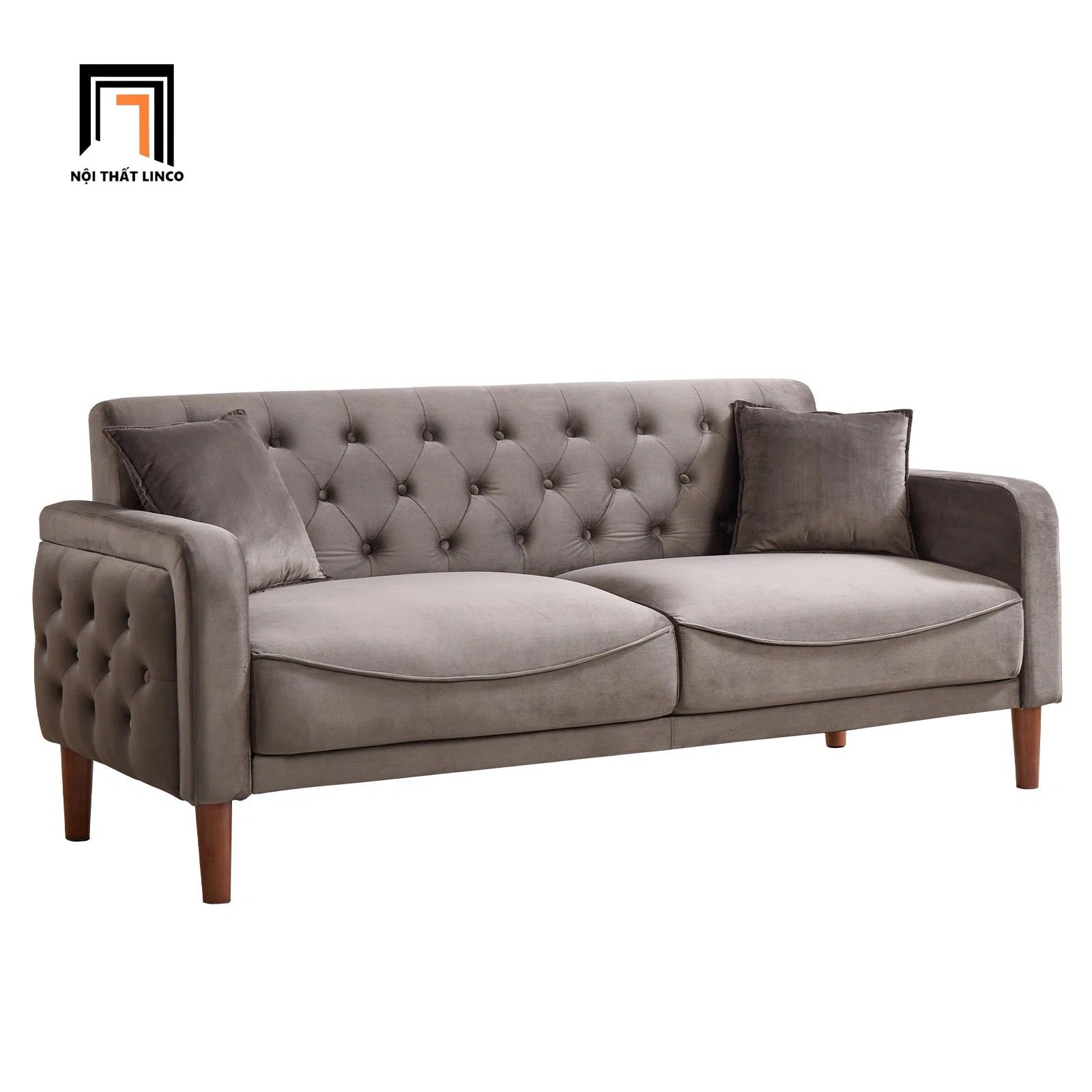 Ghế sofa băng giật nút BT97 Kensinton 1m9 vải nhung mềm