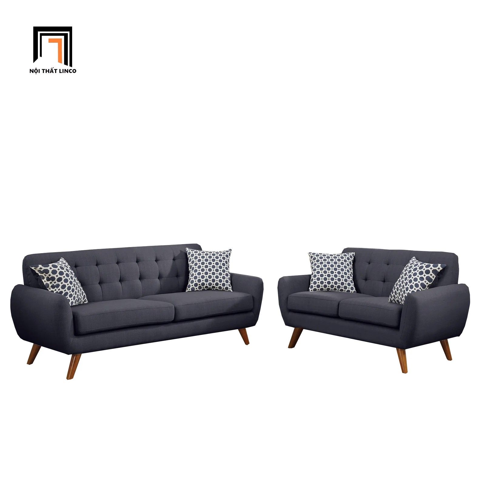 Bộ ghế sofa văn phòng giá rẻ KT38 Eloe vải nỉ bố xinh xắn