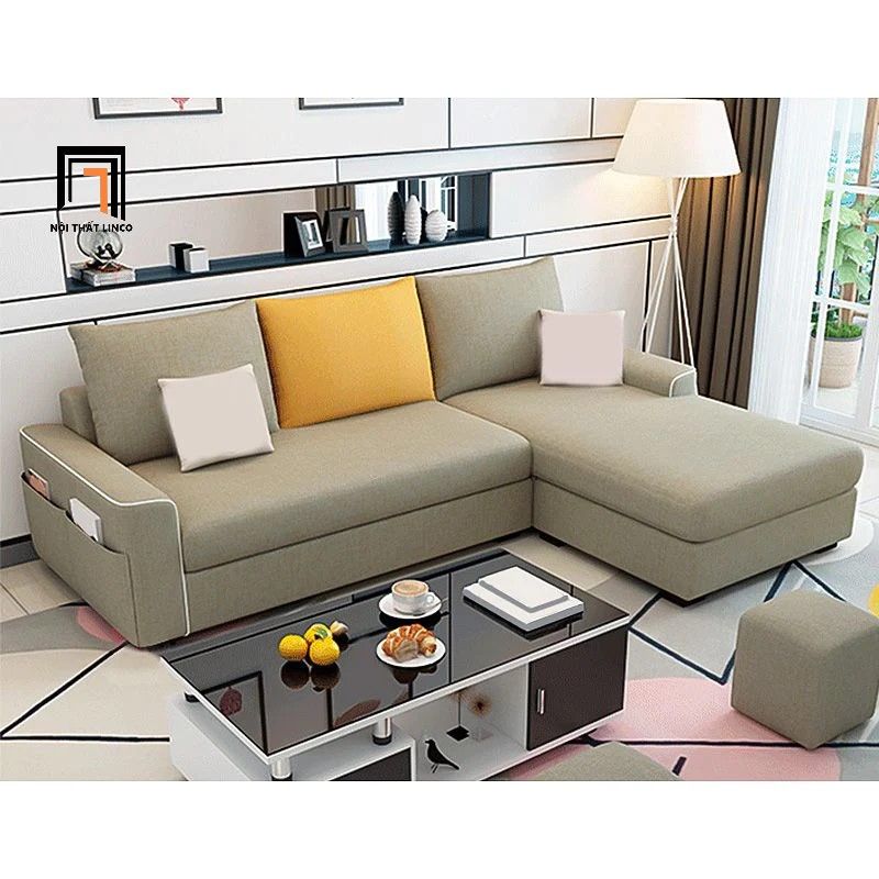 Bộ ghế sofa góc L giá rẻ GT154 Morton 2m9 x 1m6 cho gia đình