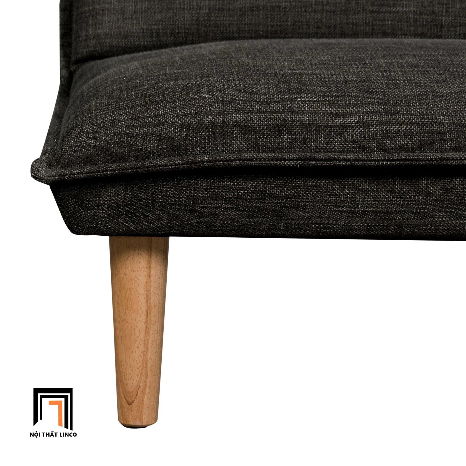 Ghế sofa giường nằm giá rẻ GB103 Casuze dài 1m7 xám đậm nỉ