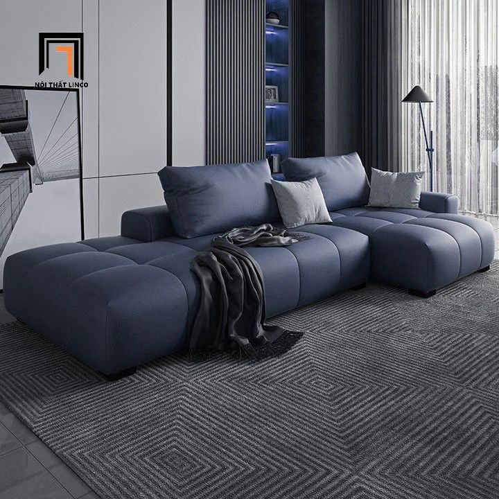 Ghế sofa góc hiện đại GT47 Worme dài 2m7 x 1m3 da công nghiệp
