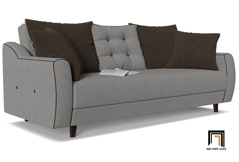 Ghế sofa băng màu xám BT65 Rusia dài 1m9 cho văn phòng