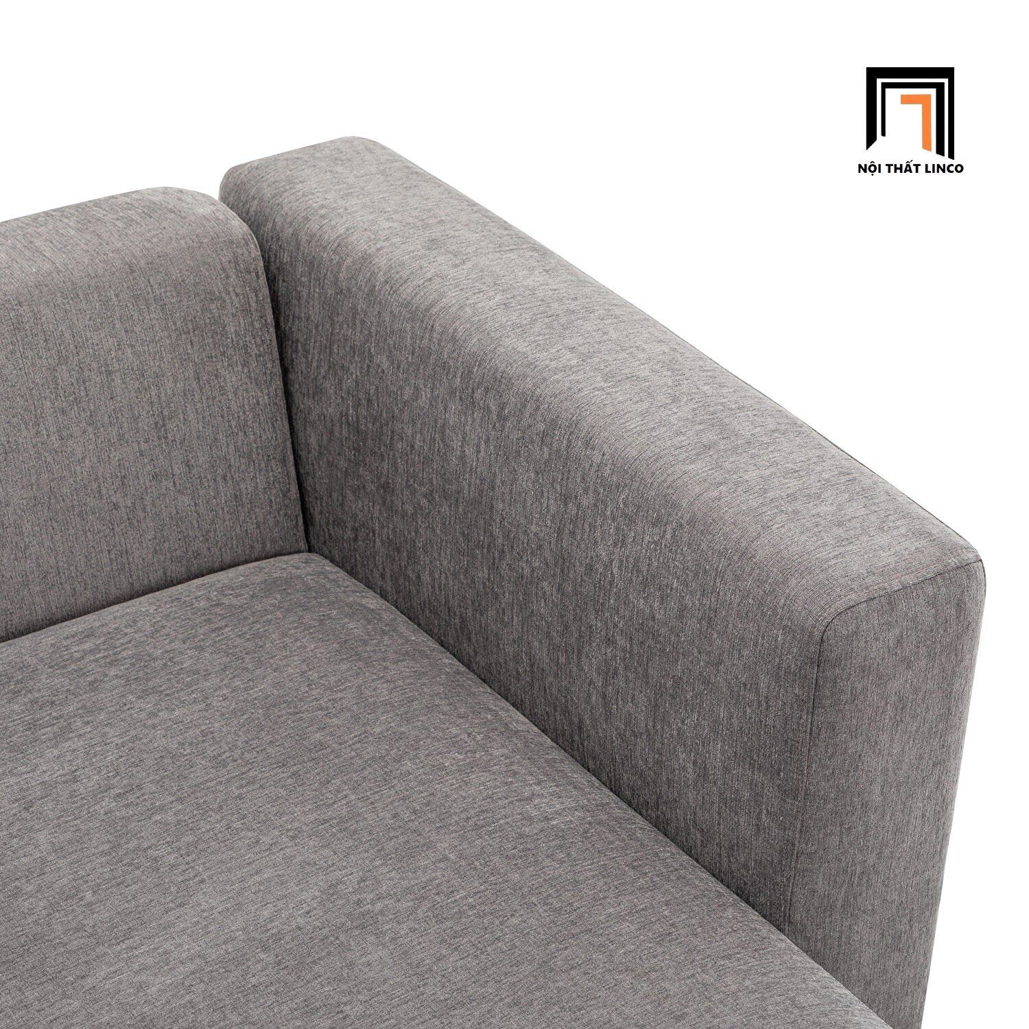Bộ ghế sofa góc L GT60 Woodon 2m8 x 1m6 xám lông chuột