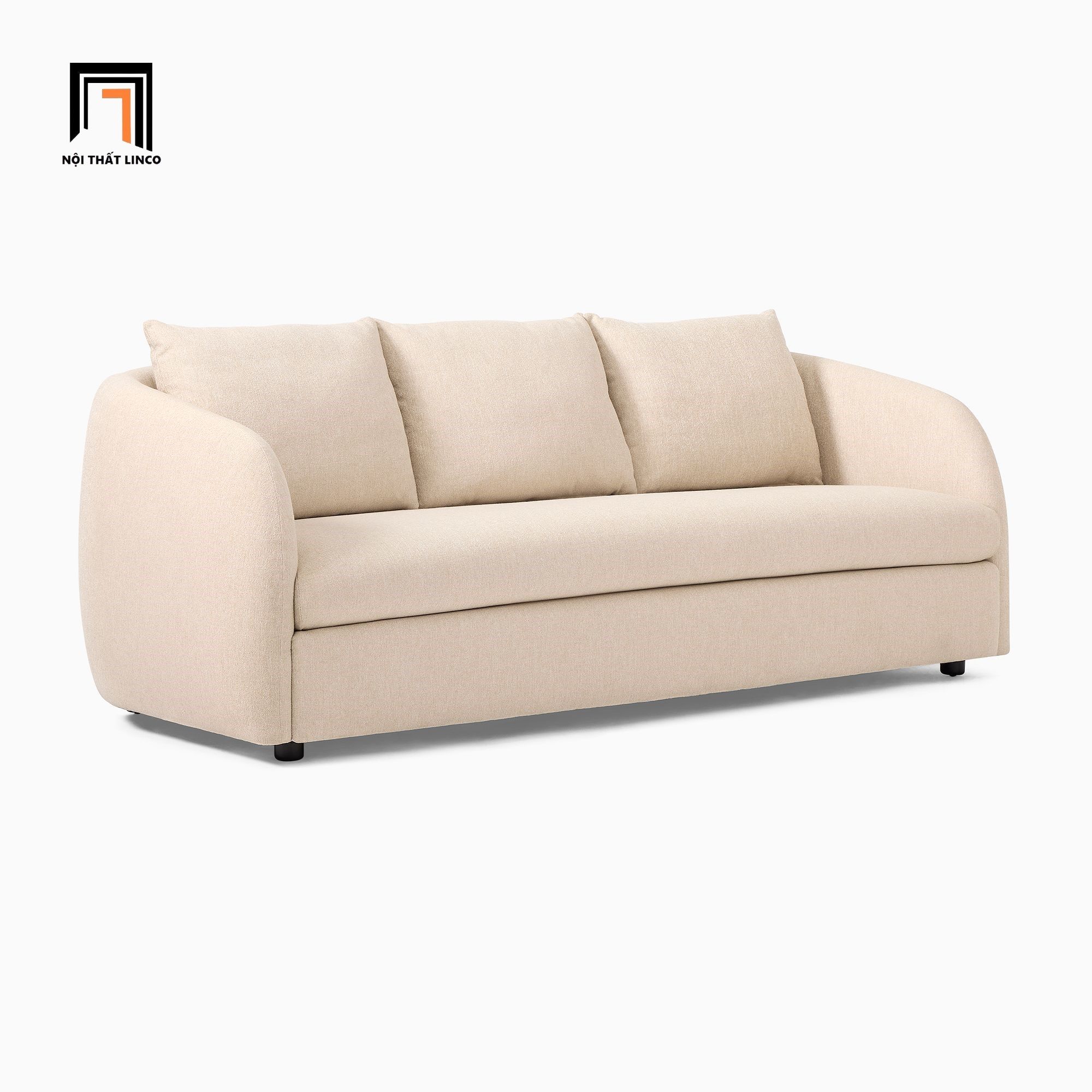 Ghế sofa băng cong vải nỉ BT121 Audrey 2m giá rẻ