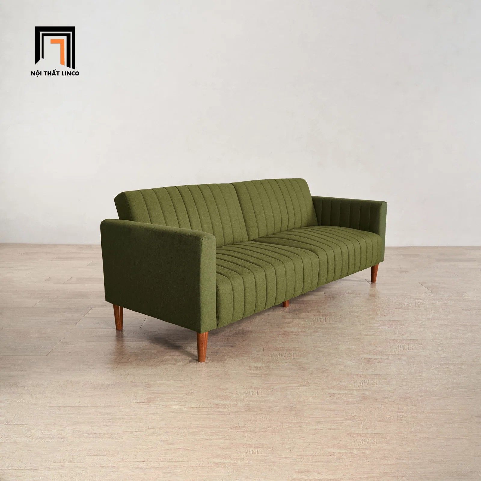 Ghế sofa giường đa năng xinh xắn GB77 Hansfried dài 2m xanh lá