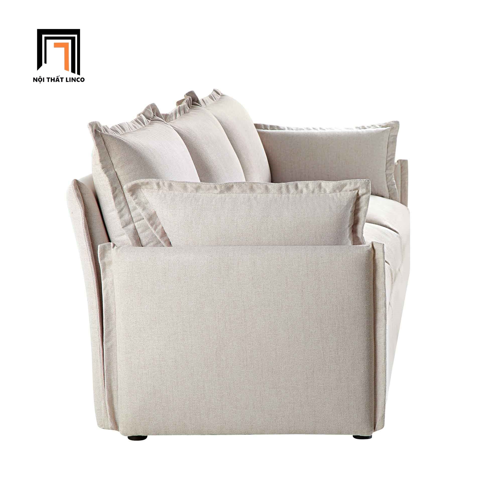 Ghế sofa băng 3 chỗ ngồi BT313 Byron vải nỉ bố 2m3 phòng khách