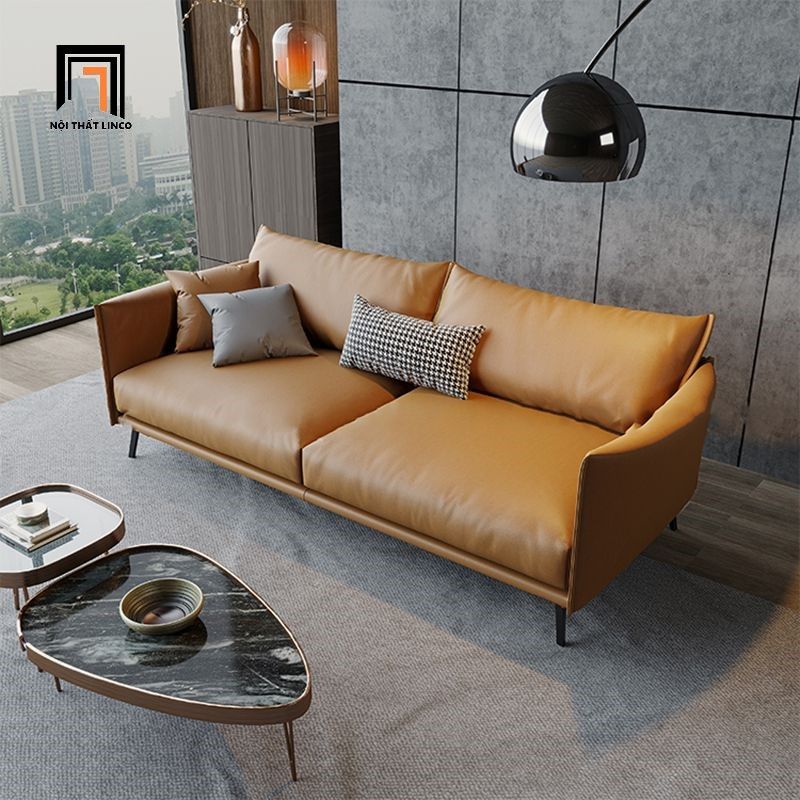Bộ ghế sofa phòng khách chung cư KT115 Rachel da công nghiệp