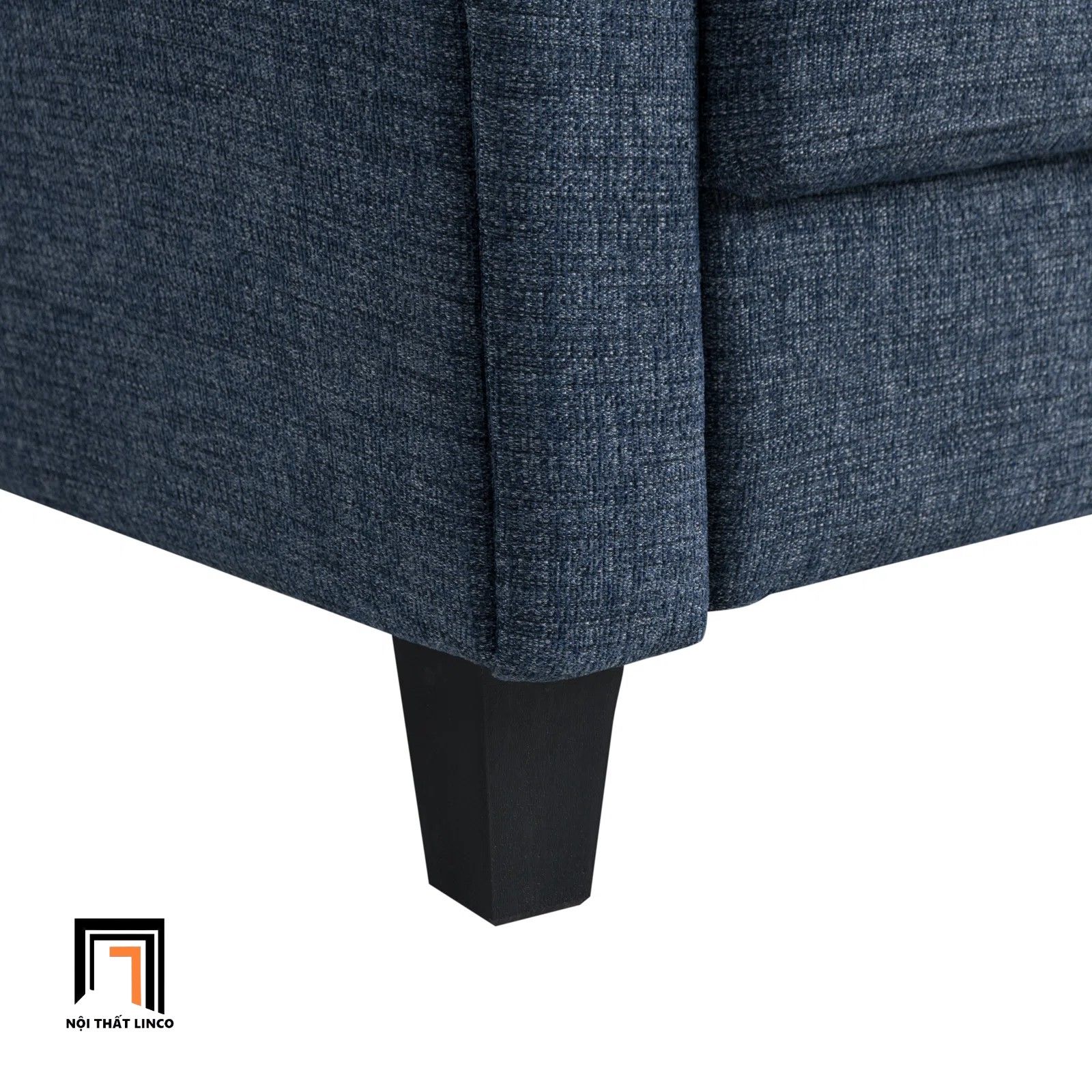 Ghế sofa đơn gia đình thư giãn DT100 Arsaluis màu xanh đậm nỉ