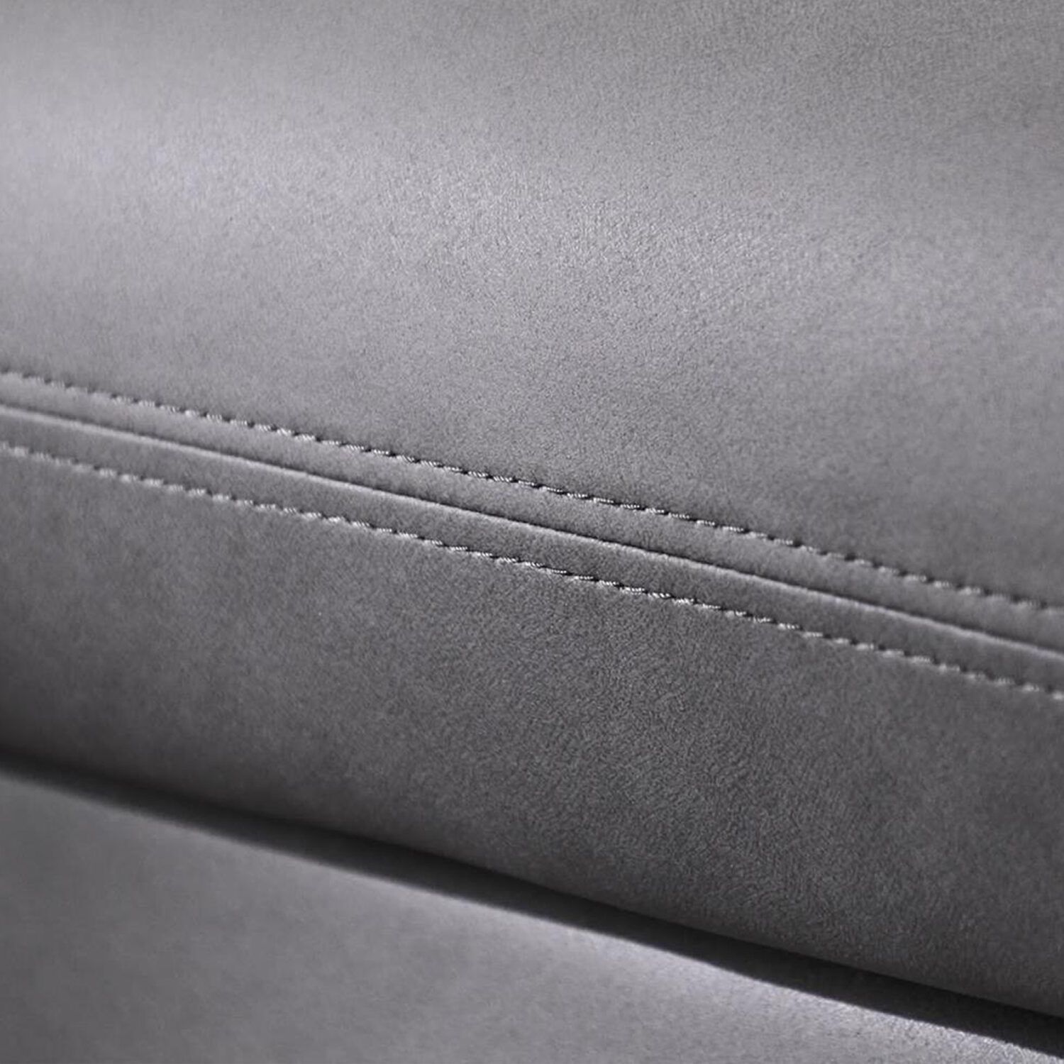 Bộ ghế sofa góc L GT71 Klema 2m8 x 1m4 da công nghiệp xám đen