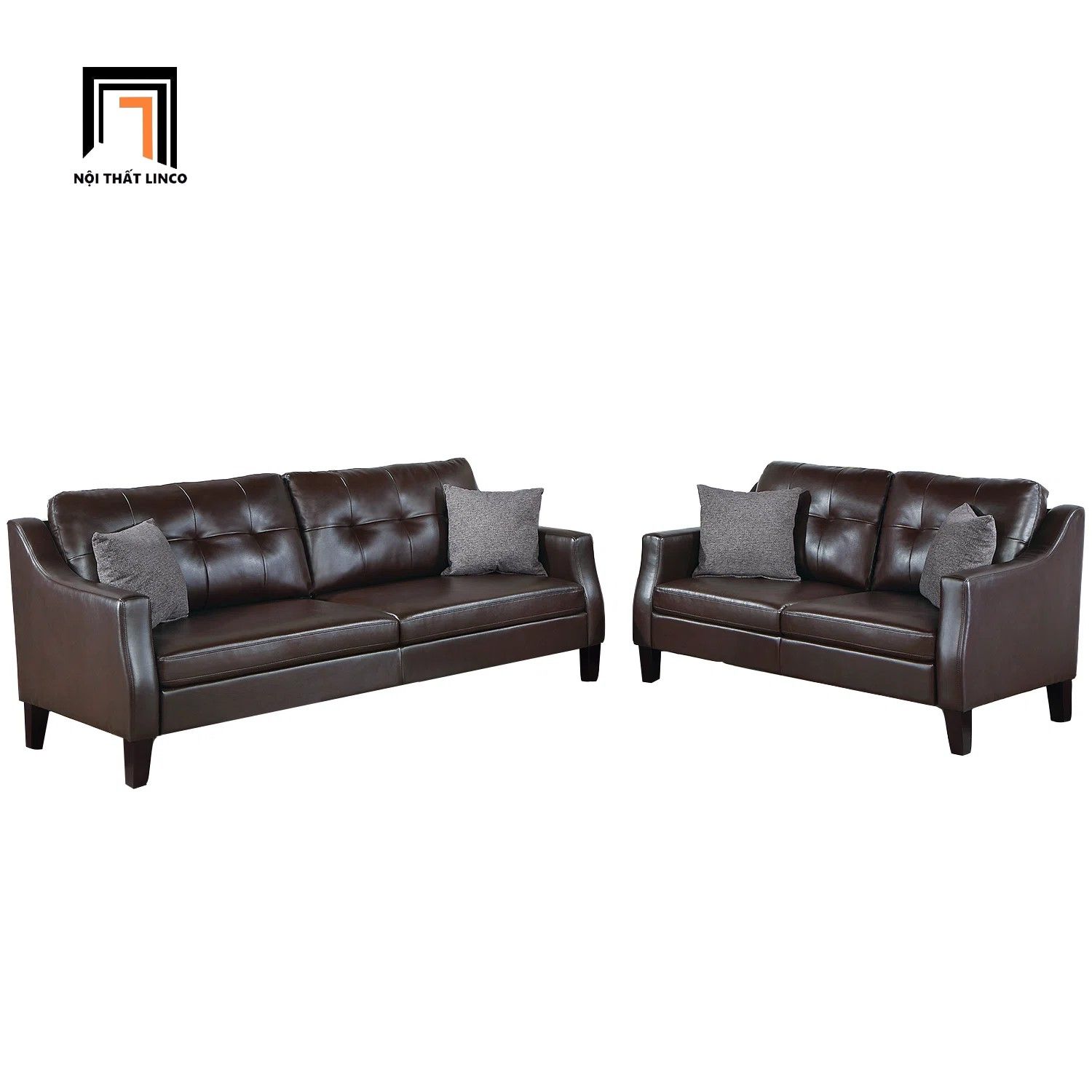 Set ghế sofa phòng khách Âu Mỹ KT39 Winir da công nghiệp