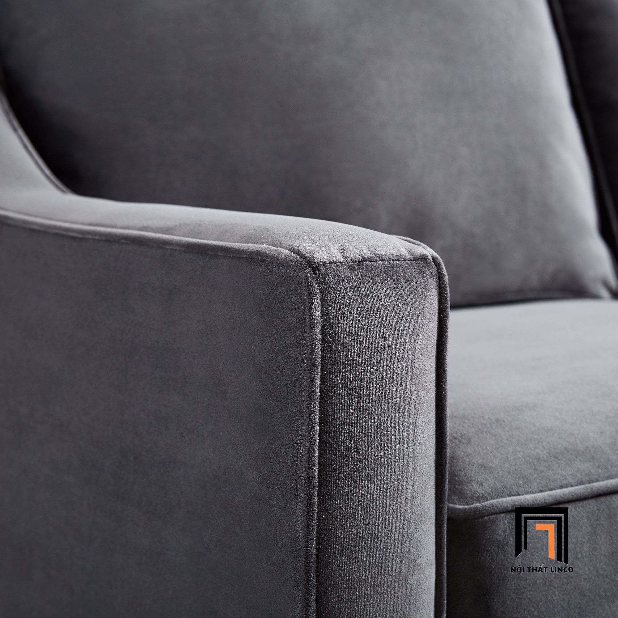 Bộ ghế sofa góc xoay chiều GT77 Paige 2m2 x 1m5 màu xanh đen
