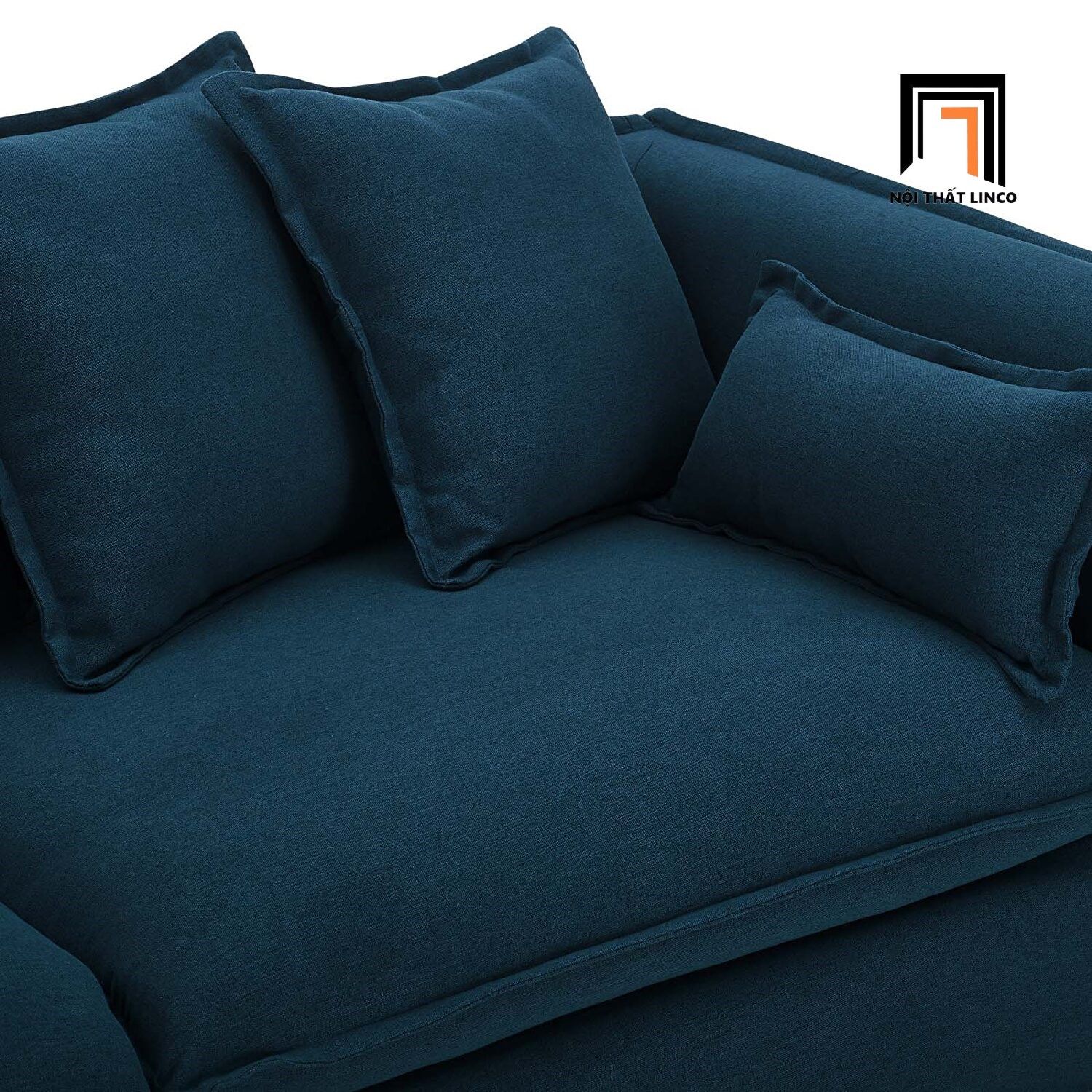 Ghế sofa băng nhỏ dài 1m9 BT109 Azure màu xám trắng