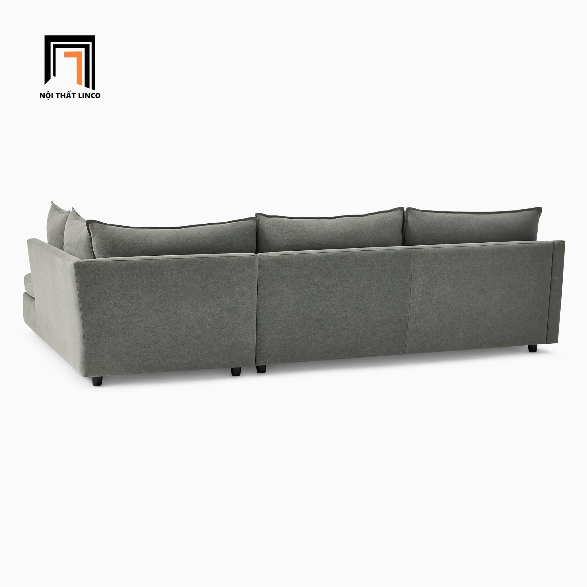Bộ ghế sofa góc gia đình GT78 Easton 2m2 x 1m8 xám lông chuột