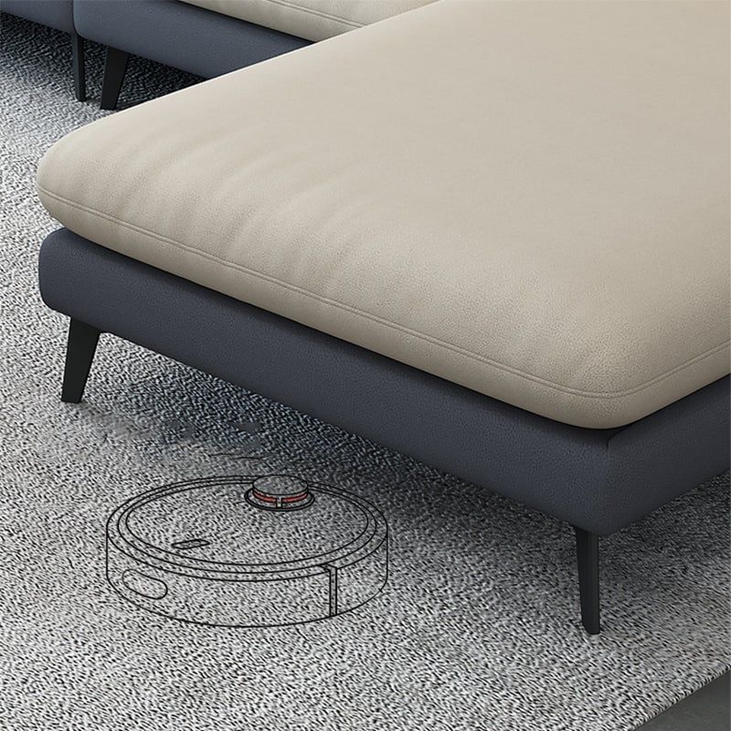 Bộ ghế sofa góc L 3m x 1m6 GT125 Yank phối màu da Pu