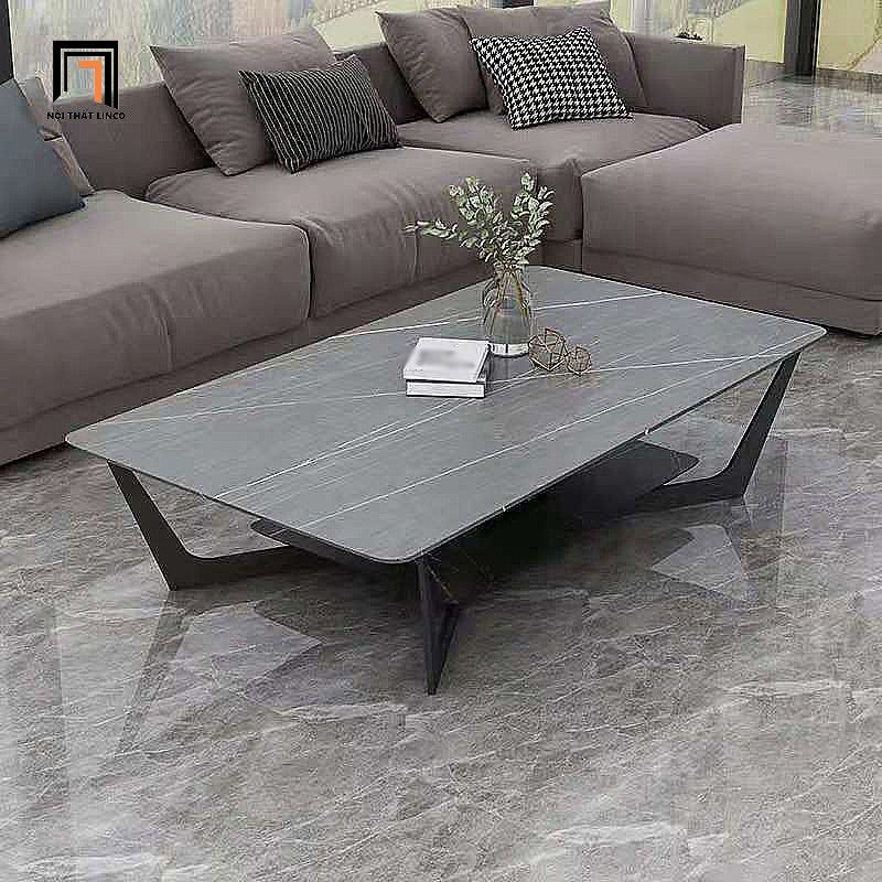 Bàn sofa phòng khách 1m sang trọng BSF28 Mocshin 2 tầng đá