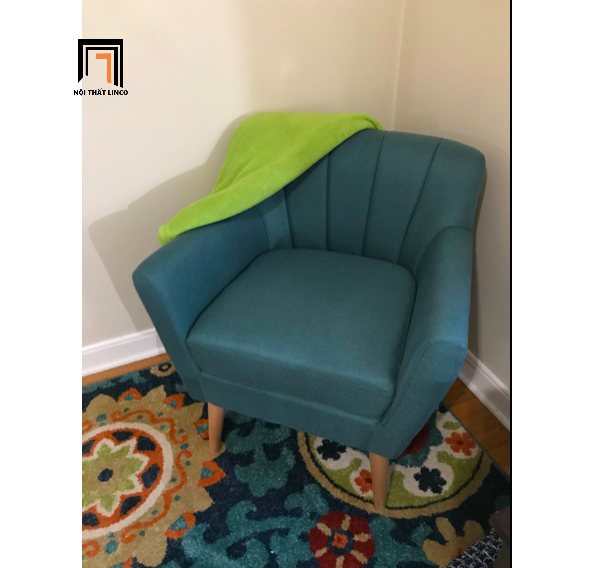 Ghế sofa đơn nhỏ gọn DT25 Licur vải bố 1 nệm ngồi