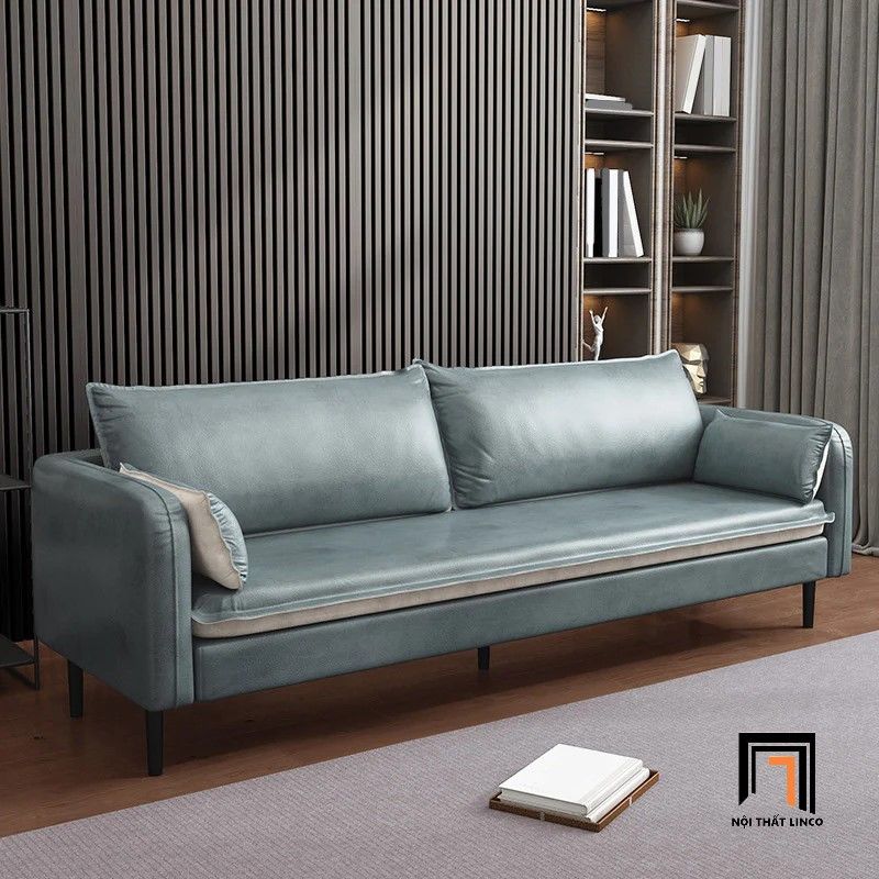 Ghế sofa băng dài 2m BT152 Flamo phối màu da Pu trẻ trung
