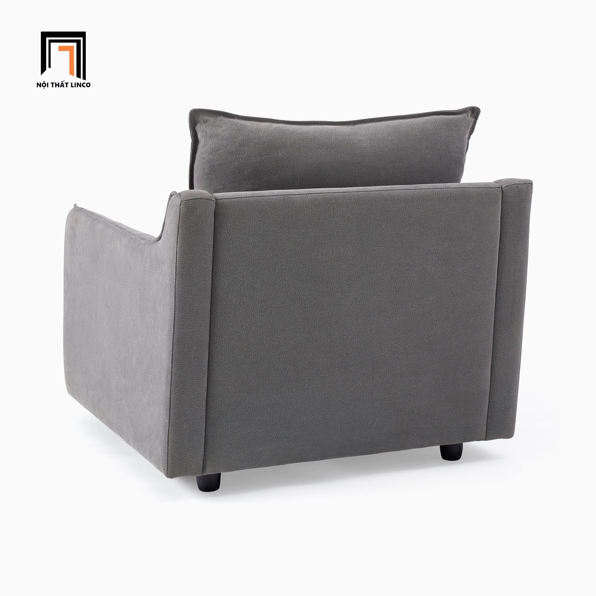 Ghế sofa đơn ngồi thư giãn đọc sách DT24 Easton vải nhung nỉ
