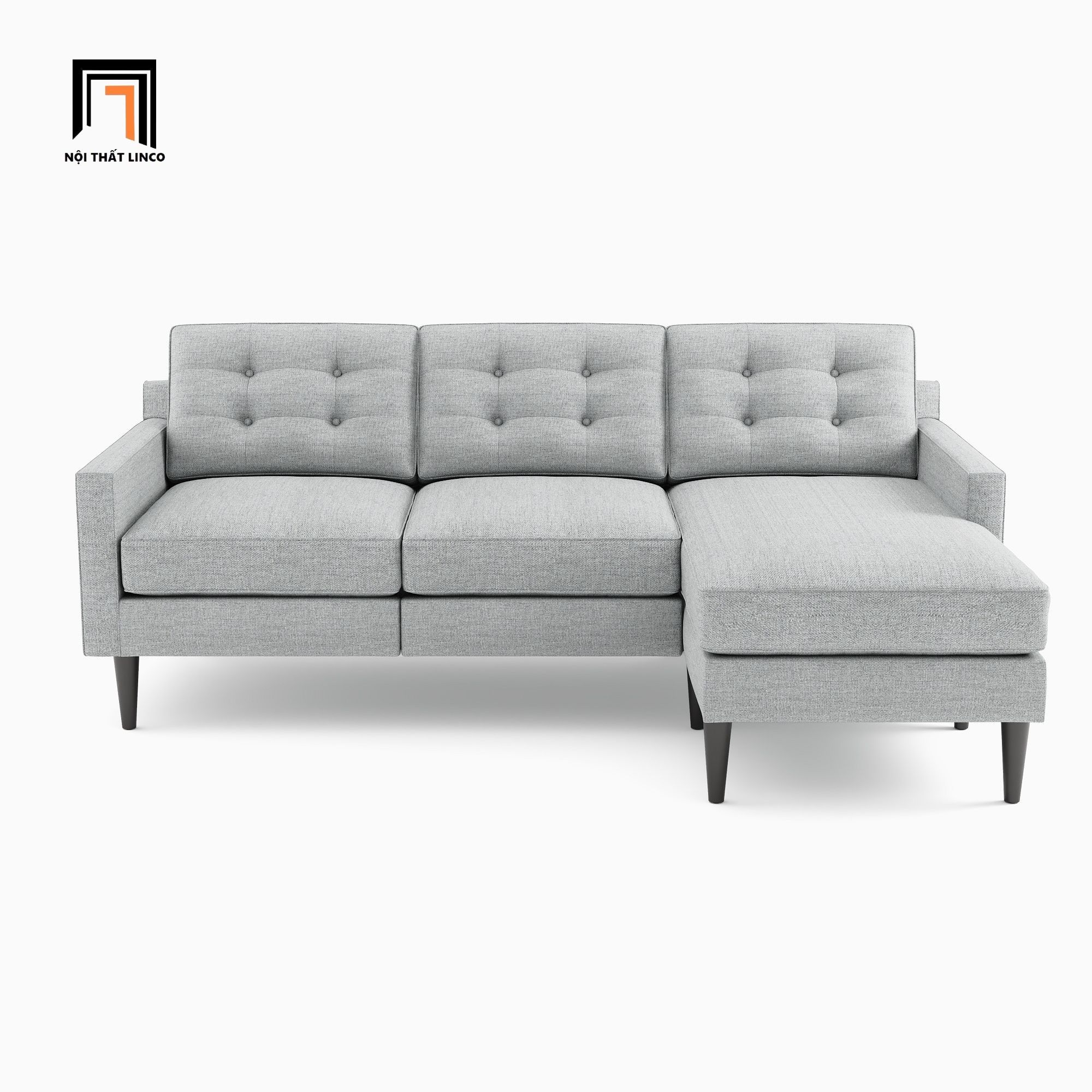 Ghế sofa góc L giá rẻ 2m2 x 1m6 GT135 Drake phòng khách chung cư