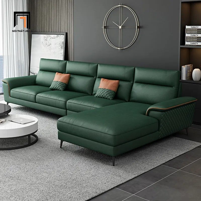 Bộ ghế sofa góc L GT82 Yangchu 3m x 1m6 da công nghiệp