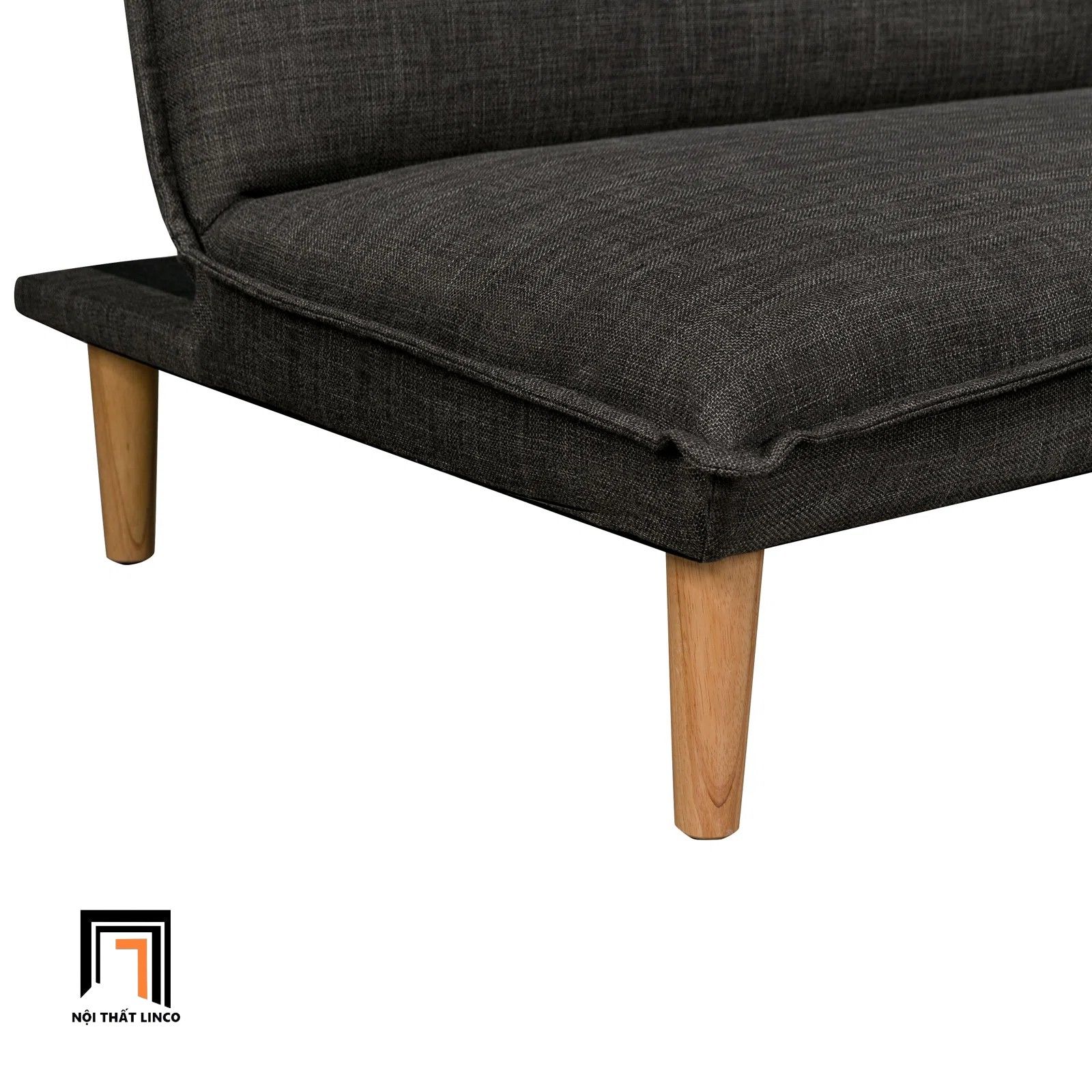 Ghế sofa giường nằm giá rẻ GB103 Casuze dài 1m7 xám đậm nỉ