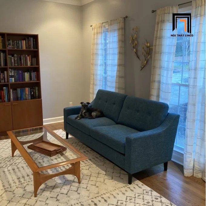 Sofa băng dài 1m9 BT40 dài 1m9 Tilton màu xanh lá cho phòng ngủ