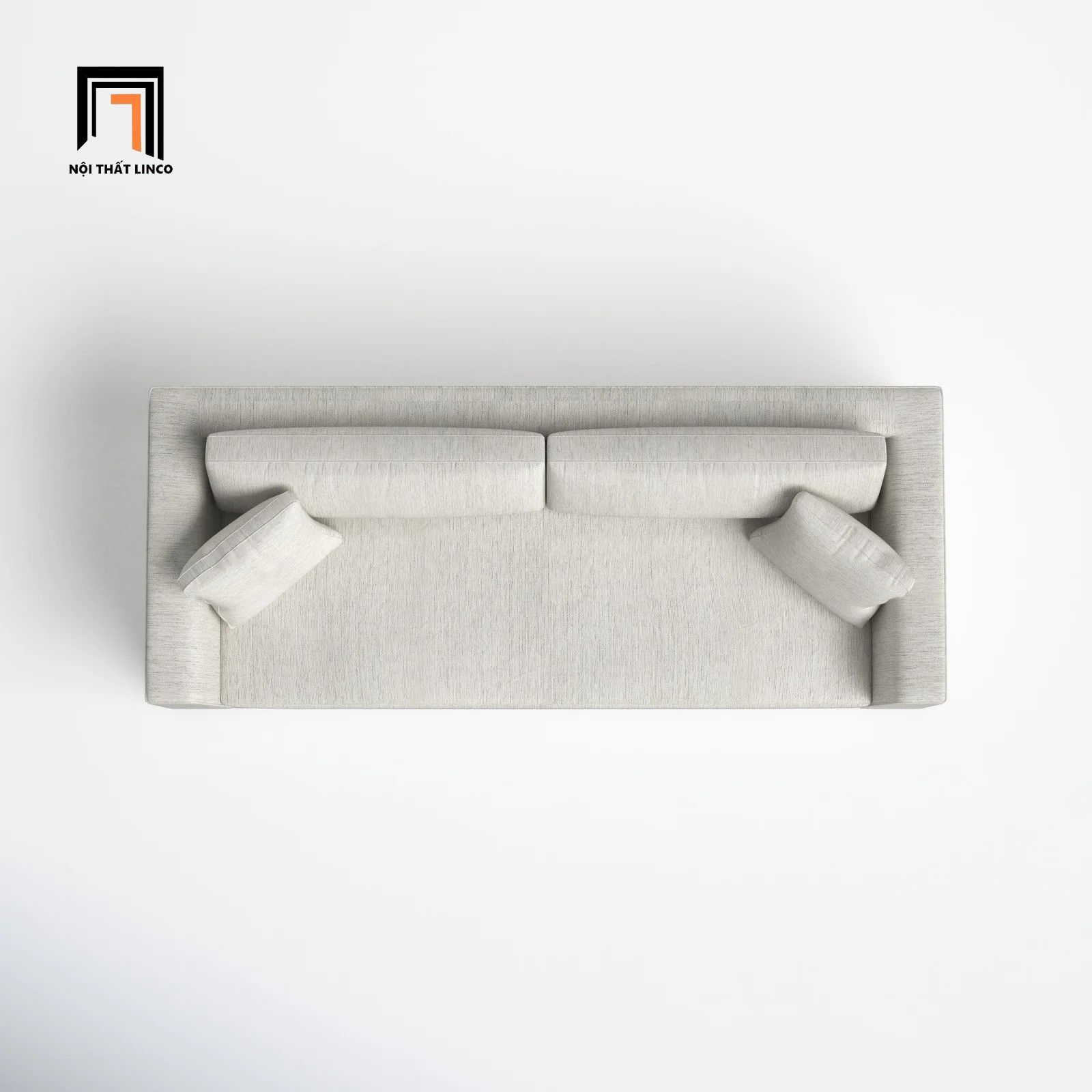 Ghế sofa văng dài phòng khách BT77 Chesee dài 2m1 xám trắng