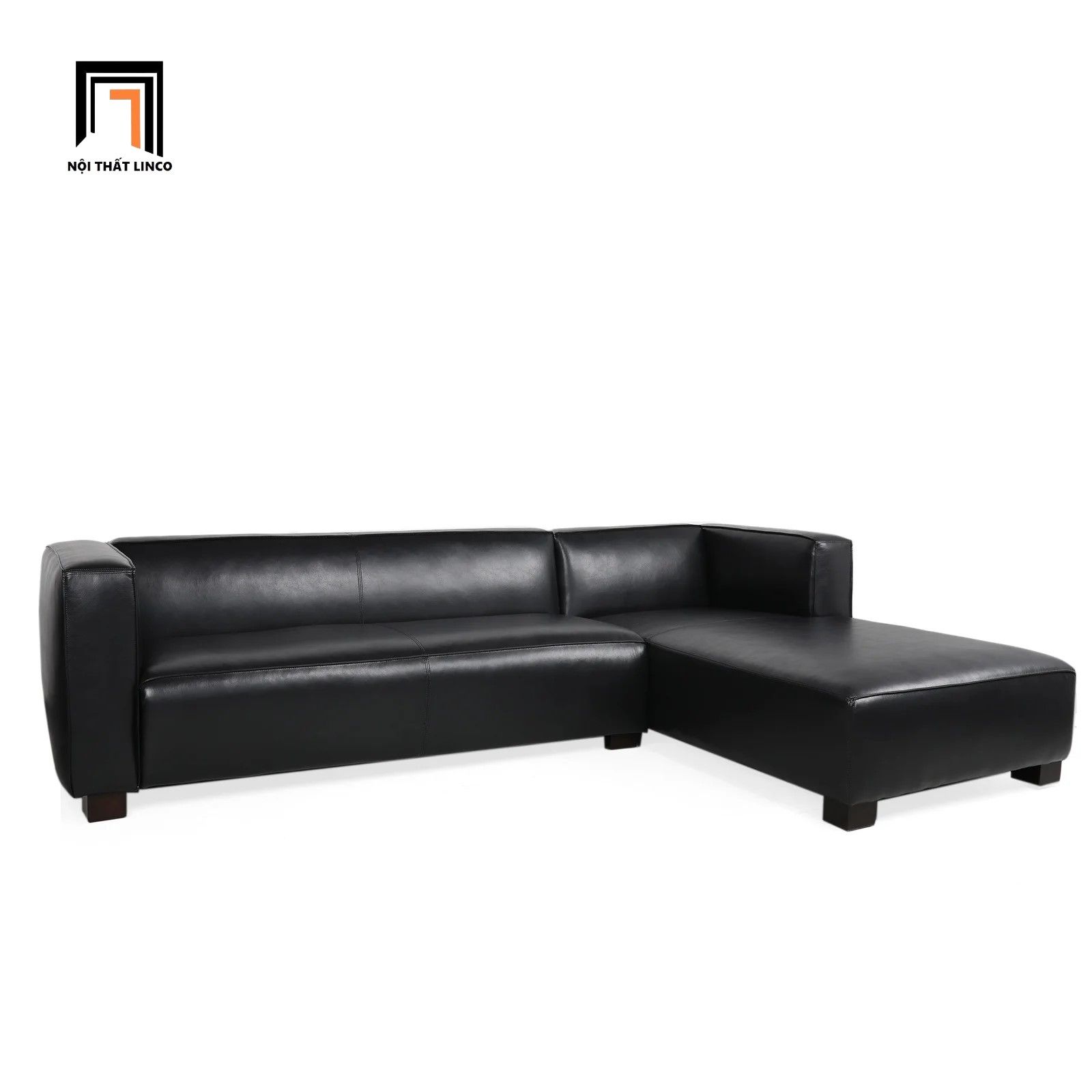 Ghế sofa góc chữ L da Pu GT214 Goyette 2m4 x 1m6 cho căn hộ