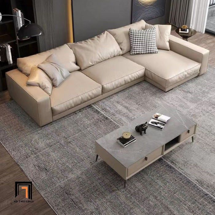 Sofa góc chữ L cao cấp GT146 Tulsa 2m5 x 1m5 da công nghiệp xanh lá