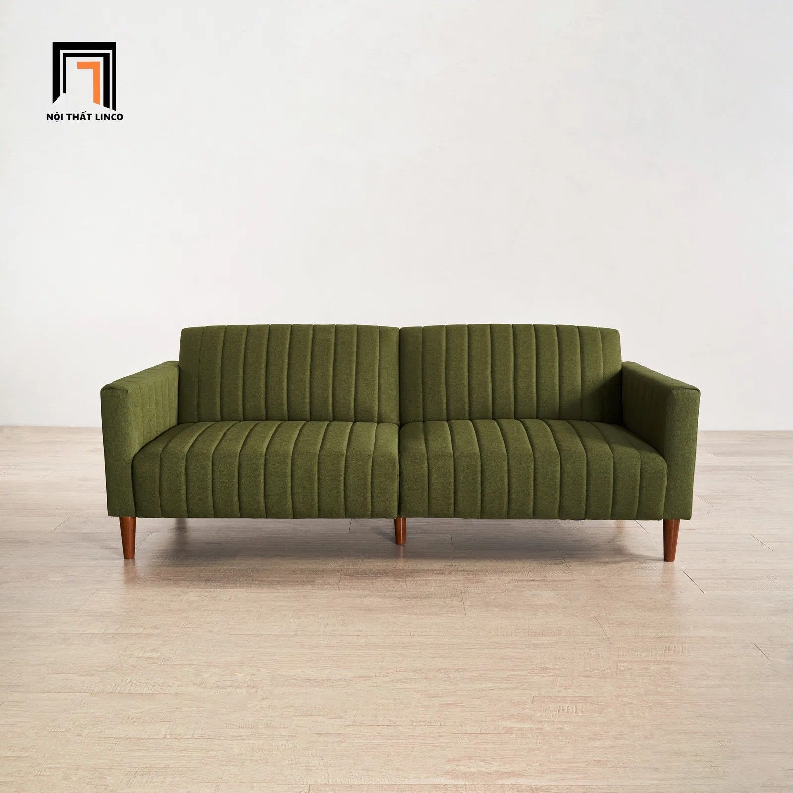 Ghế sofa giường đa năng xinh xắn GB77 Hansfried dài 2m xanh lá