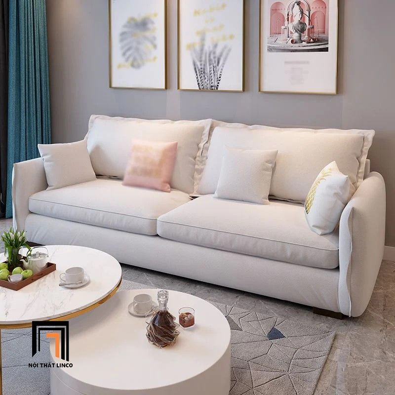 Ghế sofa băng xinh xắn màu be BT290 Maroa 2m cho gia đình