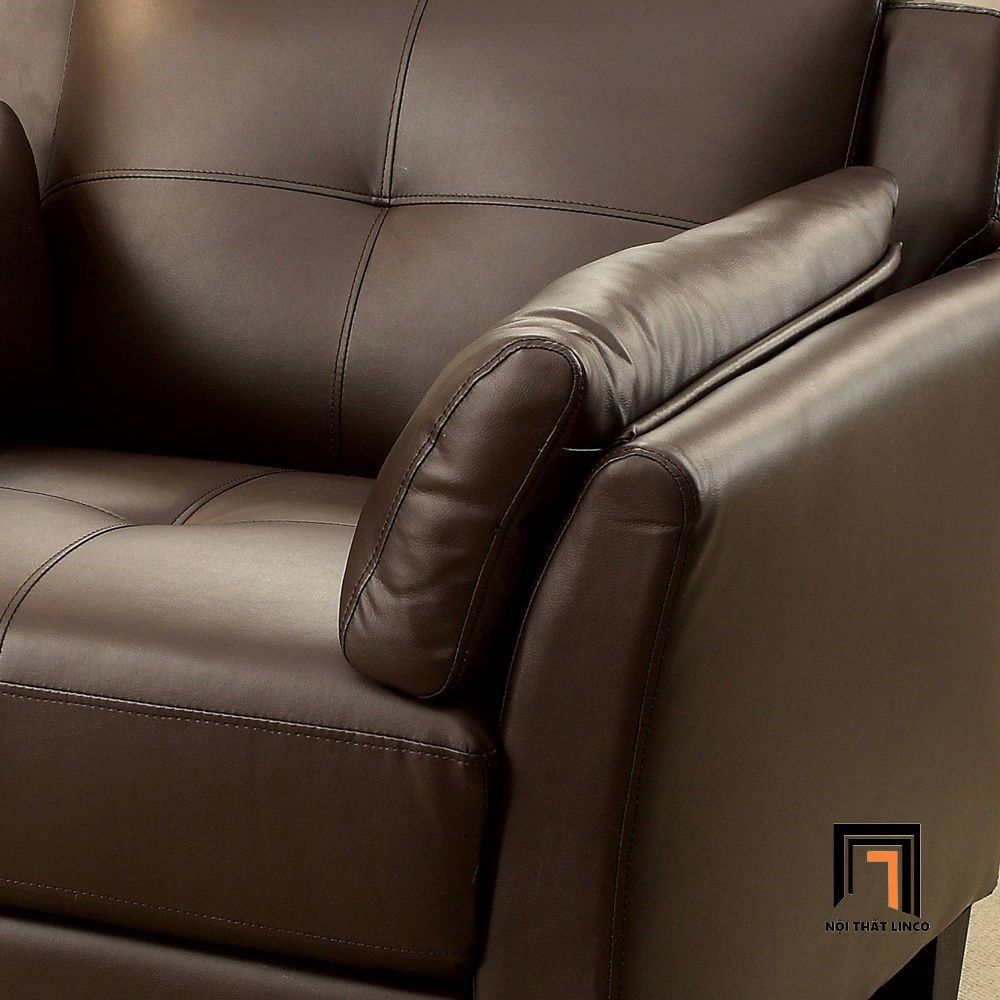 Ghế sofa đơn phòng khách cao cấp DT27 Monsur bọc da giả