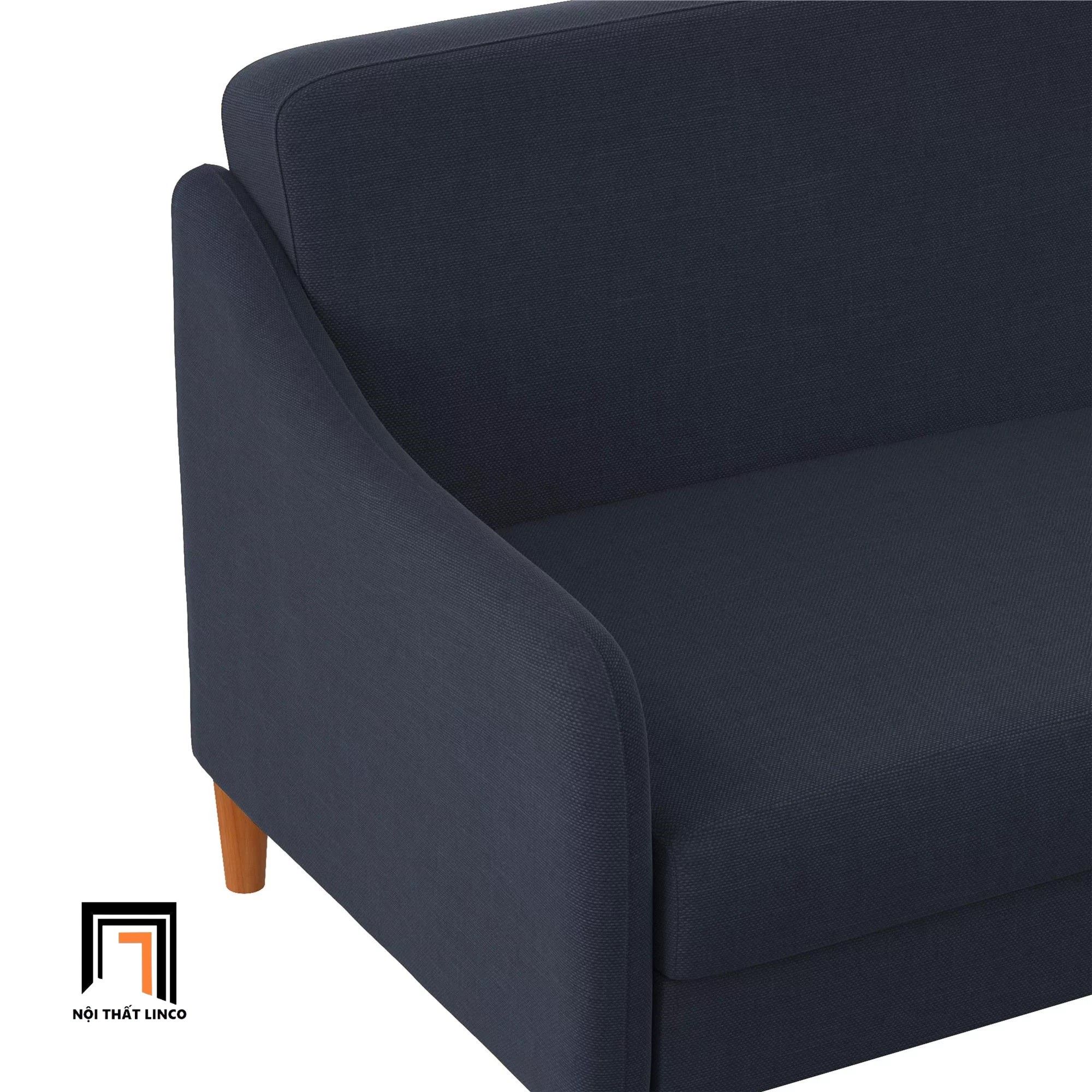 Ghế sofa văng giường nằm GB17 Jasper màu xanh than dài 1m9