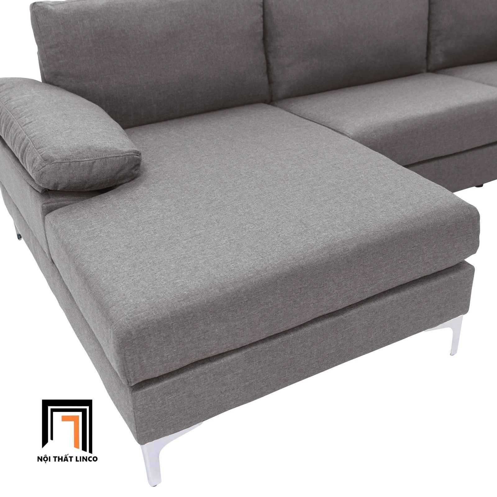 Bộ ghế sofa chữ L 2m4 x 1m6 GT4 Ettal phòng khách sang trọng