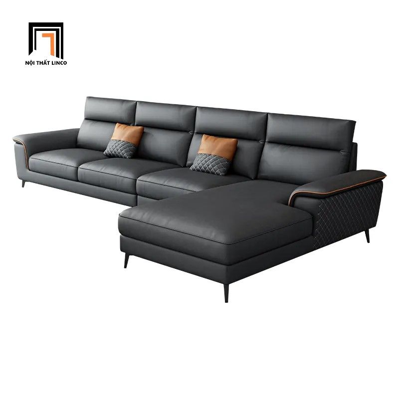 Bộ ghế sofa góc L GT82 Yangchu 3m x 1m6 da công nghiệp