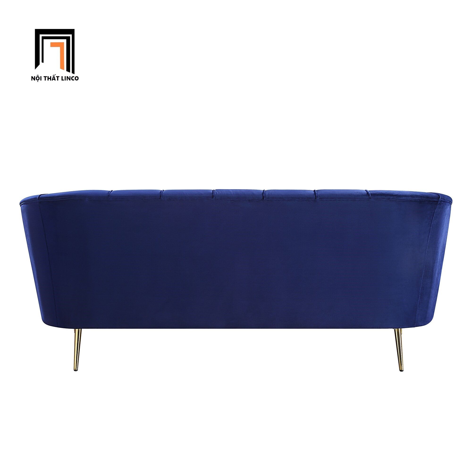 Set ghế sofa trang trí đẹp KT45 Eivor xanh đậm vải nhung