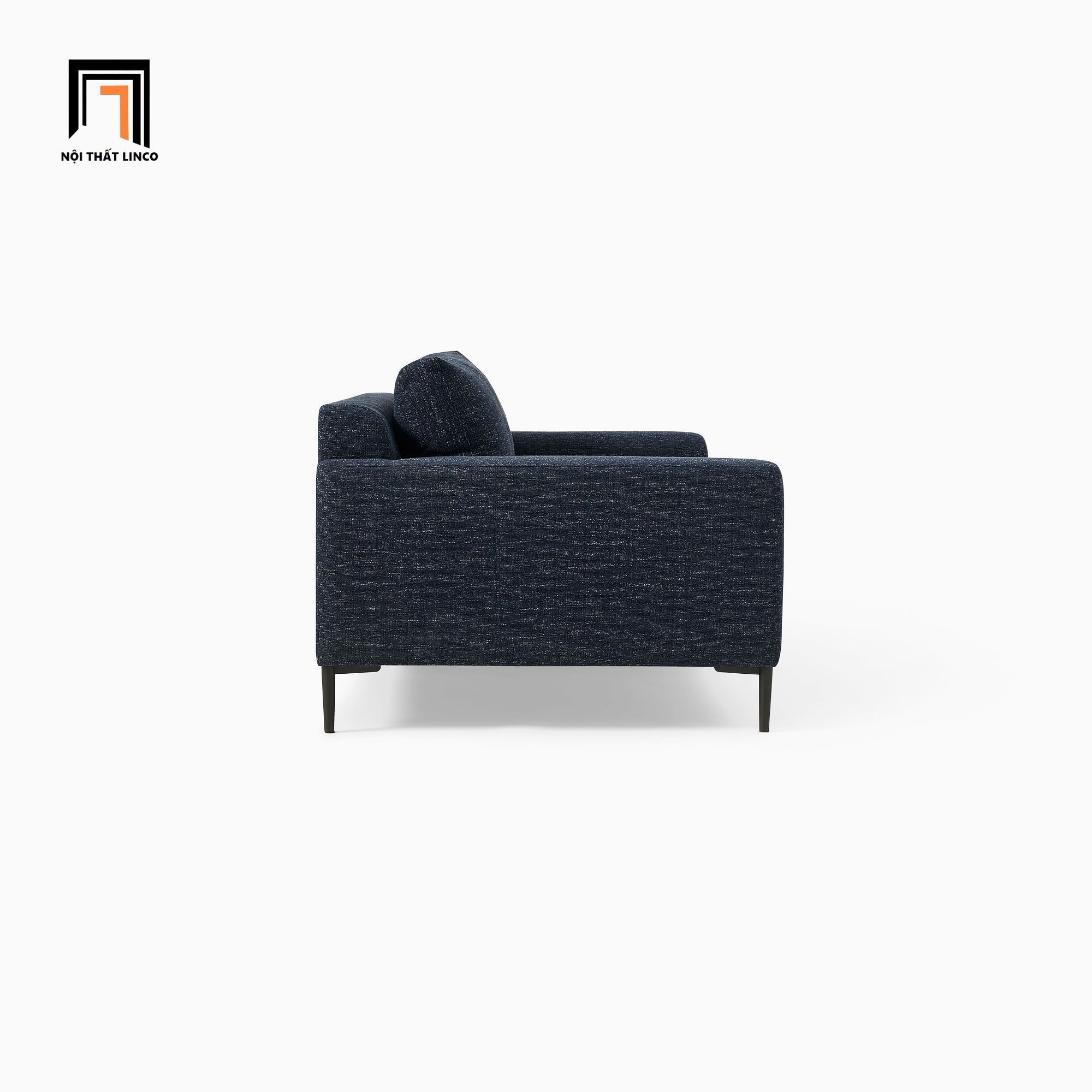 Ghế sofa băng dài 2m màu xanh đậm BT119 Harper vải nỉ bố