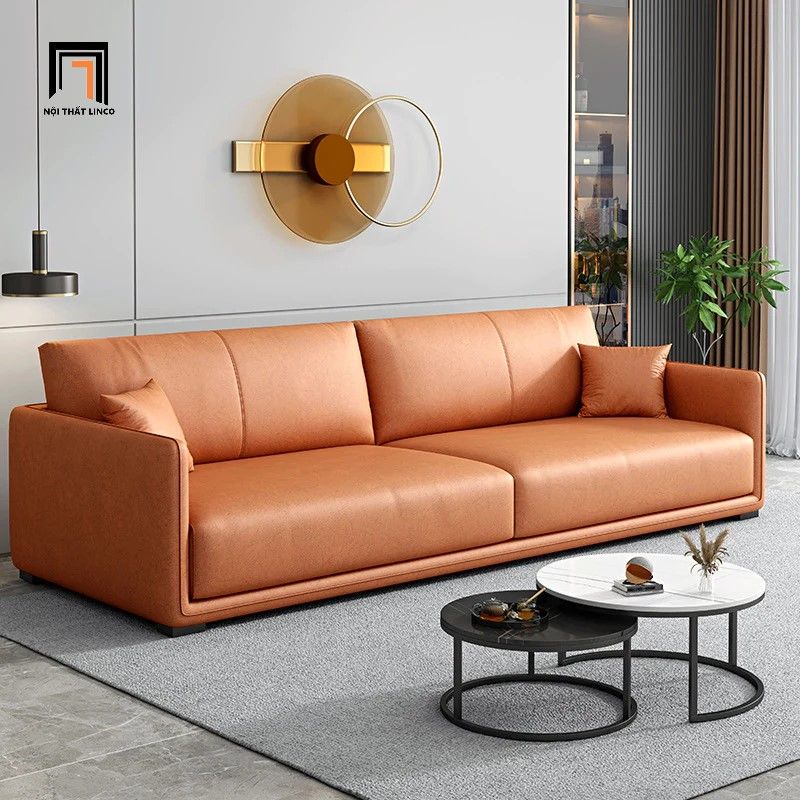 Ghế sofa băng 2m giá rẻ BT191 Branson vải bố xám ghi