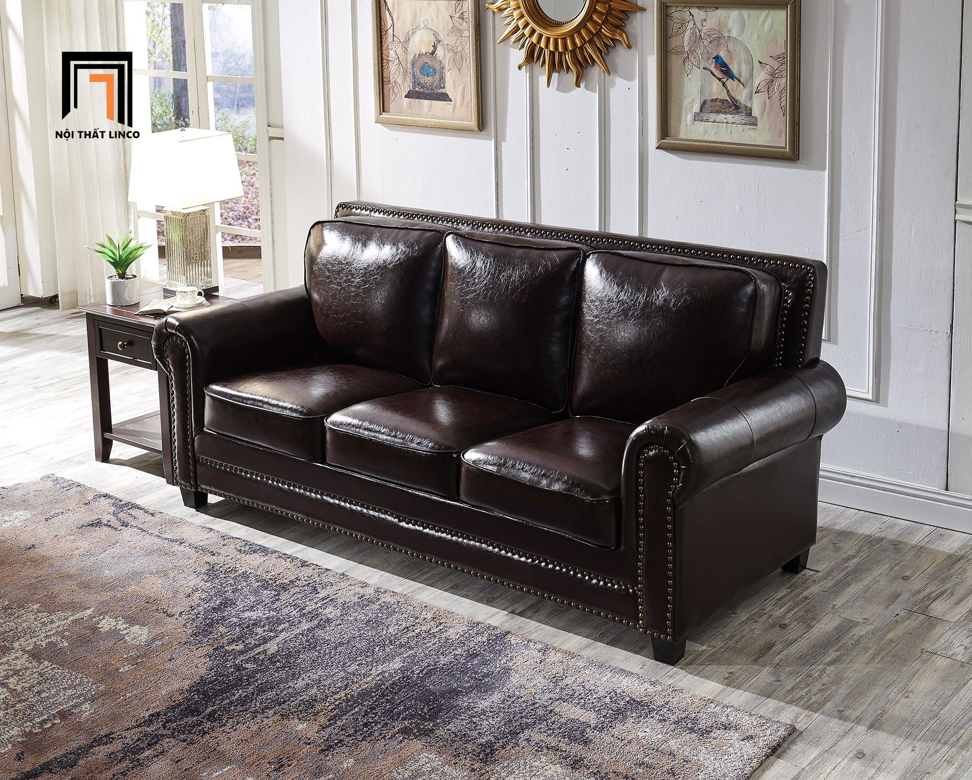 Bộ ghế sofa tân cổ điển KT162 Clyro phòng khách sang trọng
