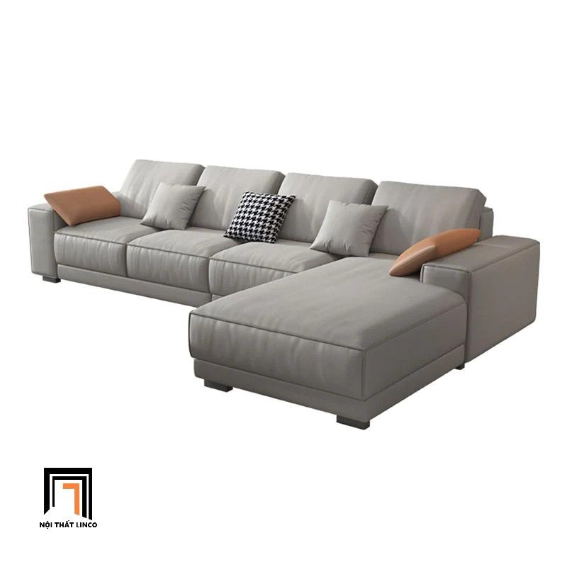 Bộ ghế sofa góc L sang trọng GT177 Kenora 3m x 1m6 da Pu simili