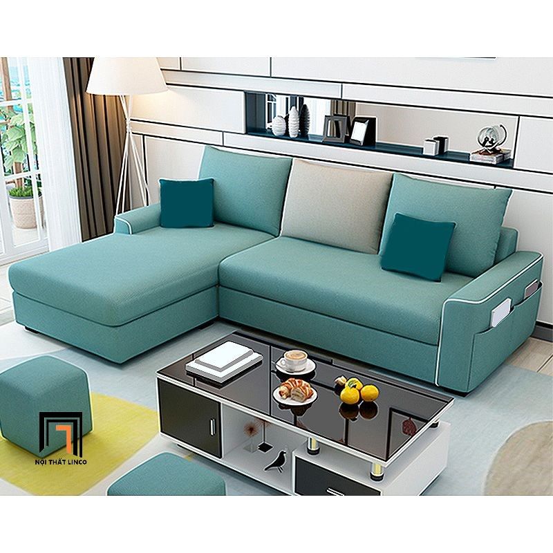 Bộ ghế sofa góc L giá rẻ GT154 Morton 2m9 x 1m6 cho gia đình