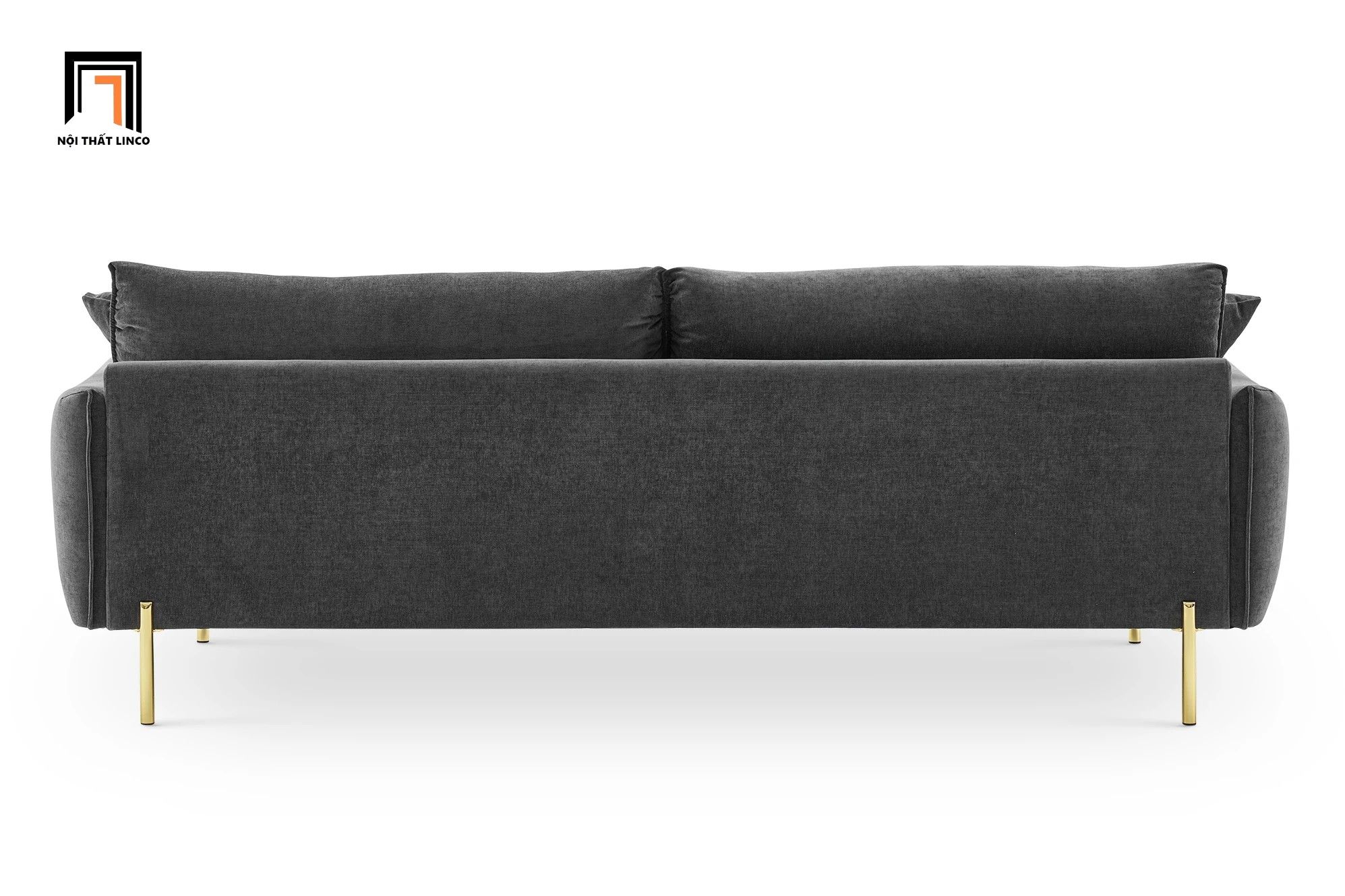 Ghế sofa băng vải nỉ màu than đen BT326 Verona dài 1m9 giá rẻ