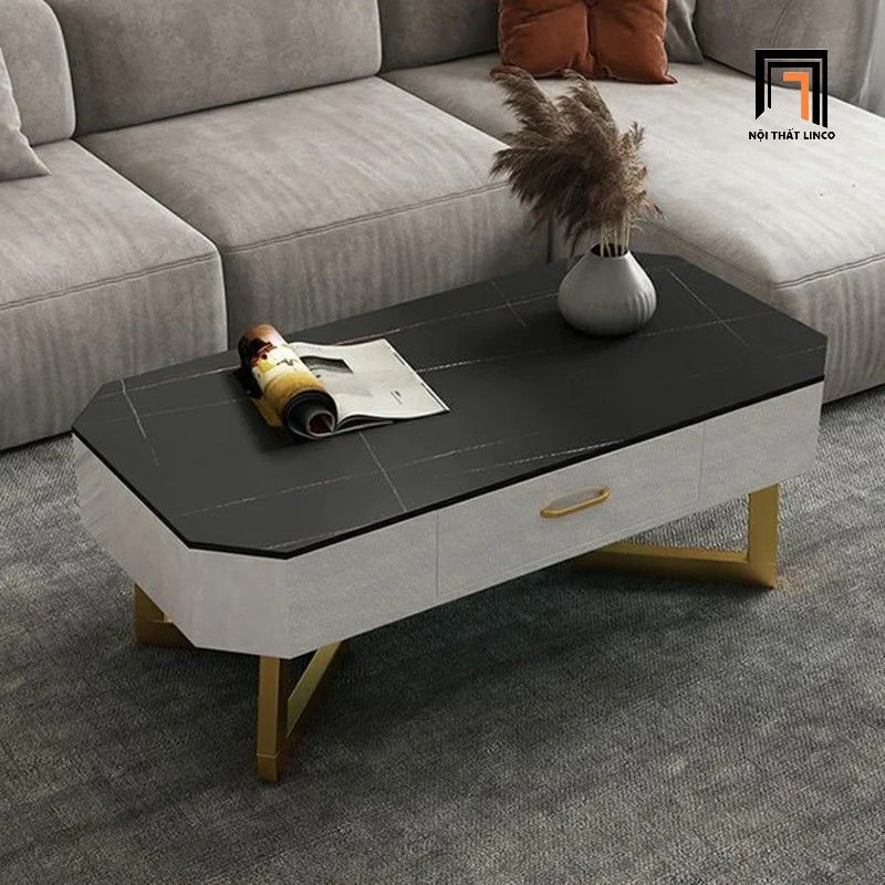 Bàn trà phòng khách sang trọng BSF42 Khame 1m x 50 mặt đá