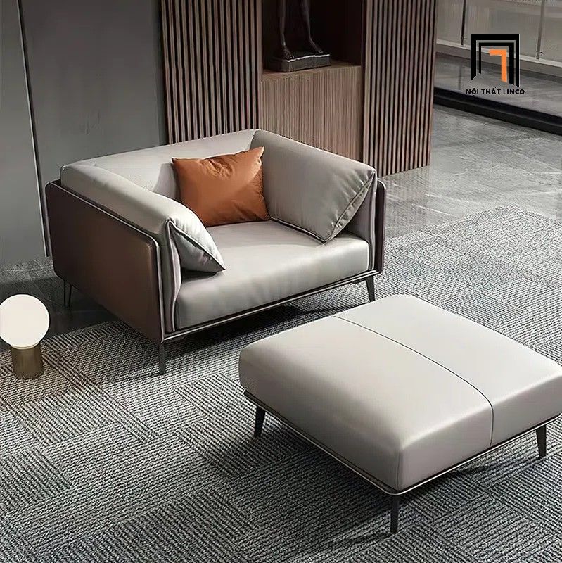 Bộ ghế sofa phòng khách cao cấp KT147 Morelia bọc da Pu mềm