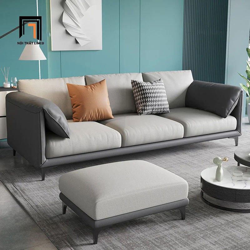 Ghế sofa đơn văn phòng làm việc DT80 Lesca phối màu da giả