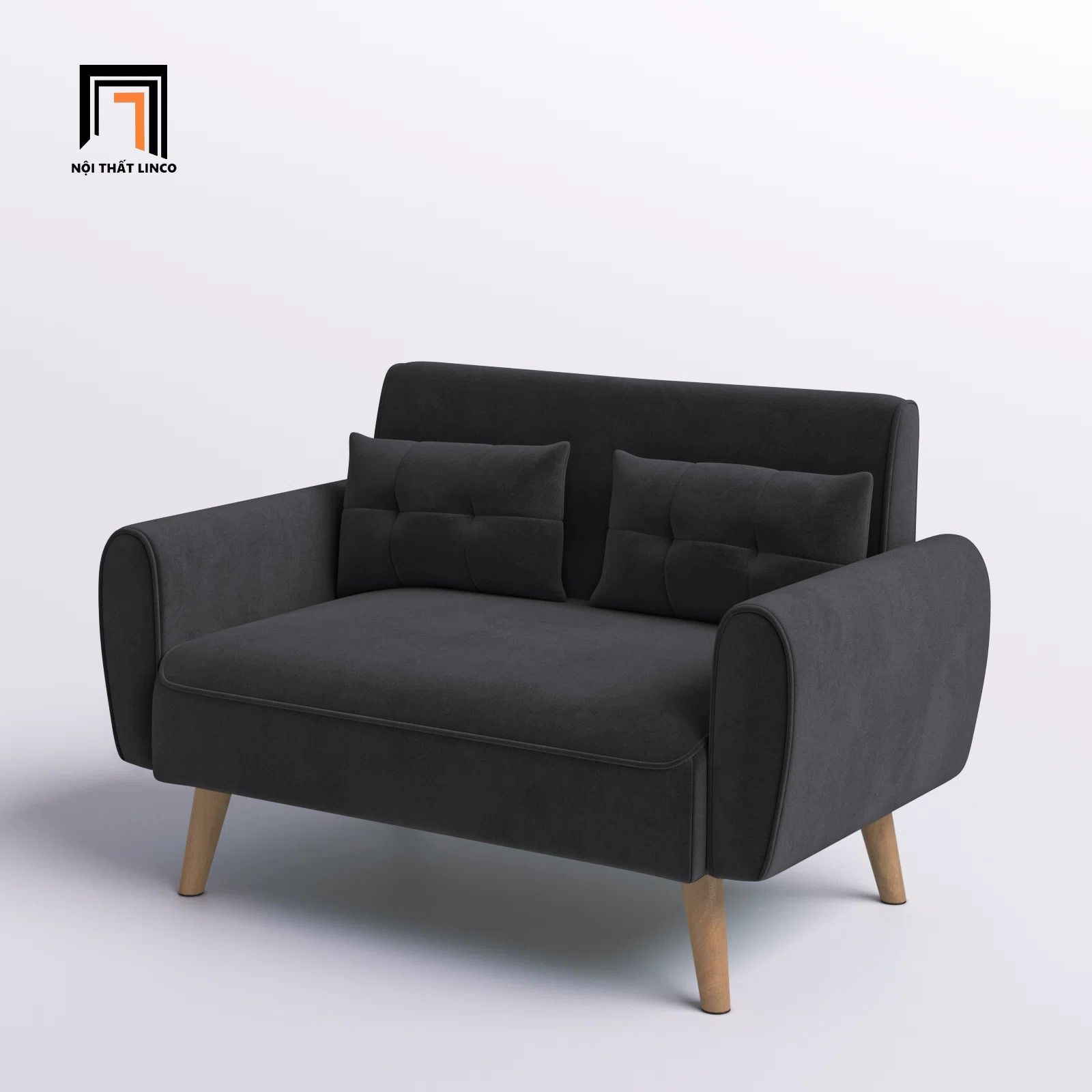 Ghế sofa văng mini cho phòng nhỏ BT222 Arlander 1m2 màu nâu