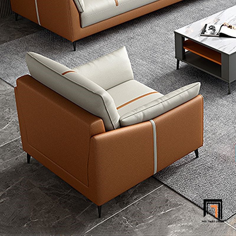 Ghế sofa băng gia đình 2m1 da giả BT192 Shawee phối màu đẹp