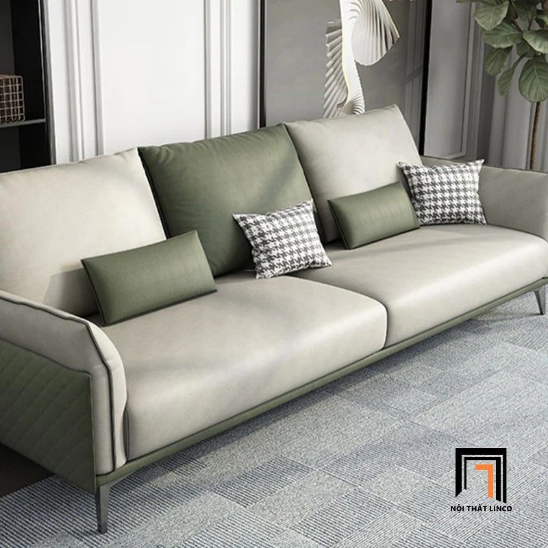 Bộ ghế sofa văn phòng cao cấp KT90 Sumatra phối màu Pu đẹp